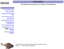 Tablet Screenshot of nahaexposed.org